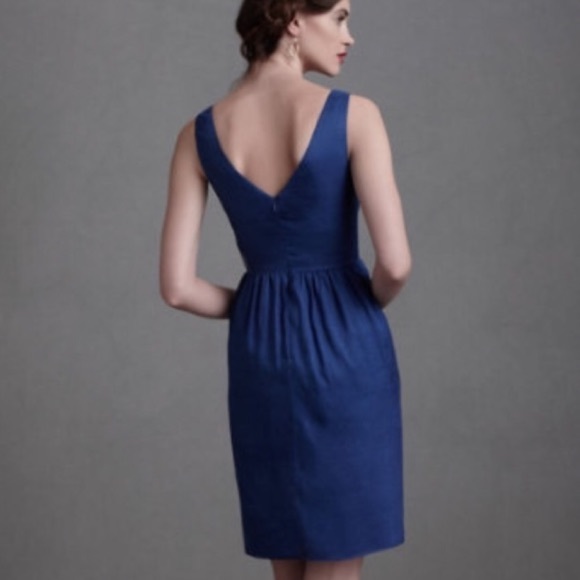Purpleish-blue BHLDN dress from anthropologie - Picture 2 of 4